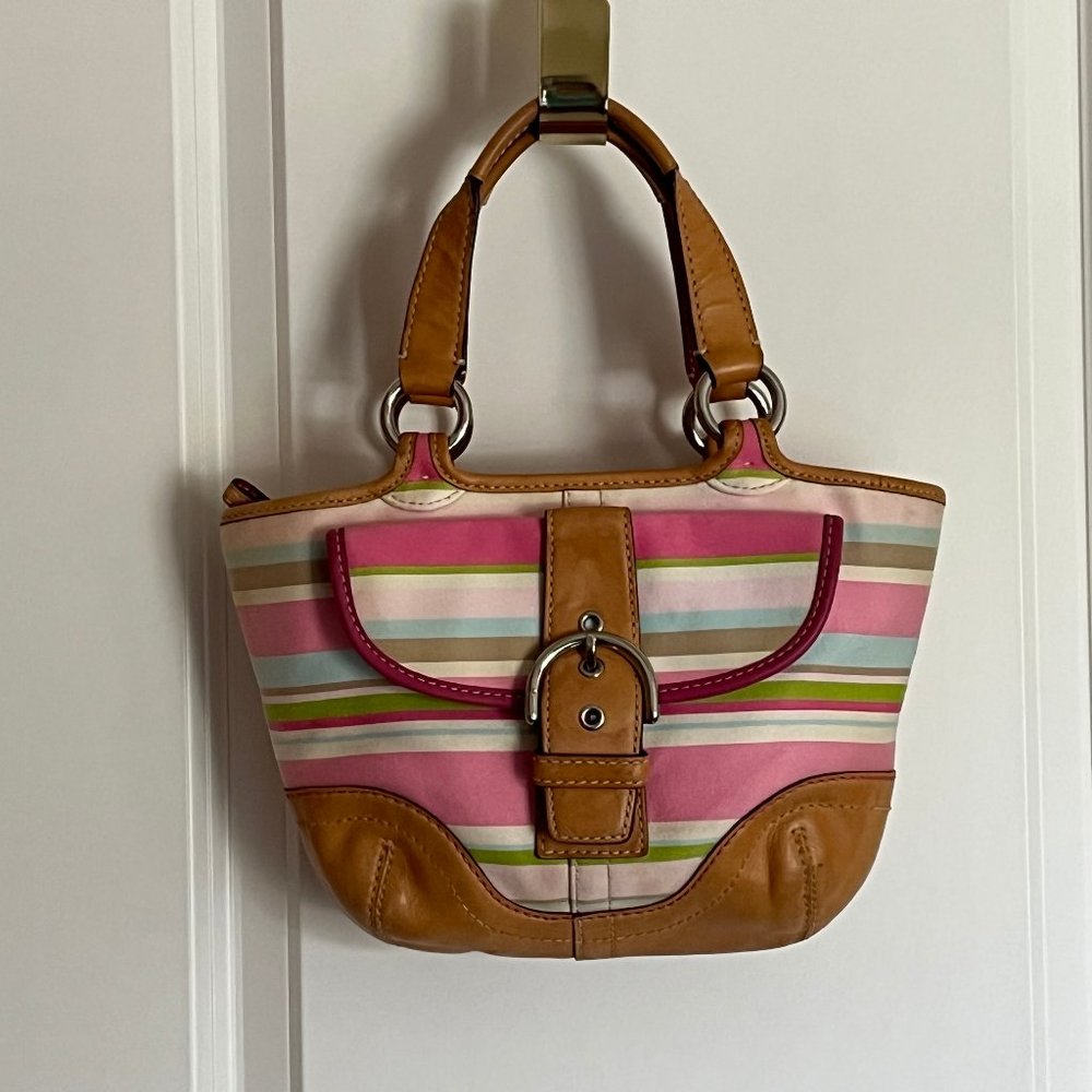 Coach Hampton Multi-Striped Bag